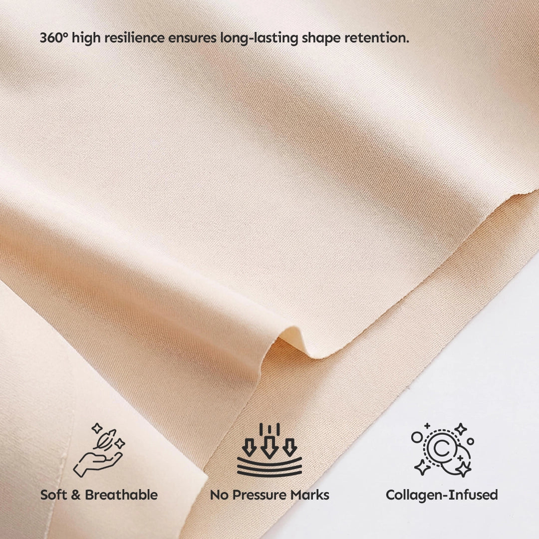 2. Infused With Collagen Yarns for Skin-Friendly Support